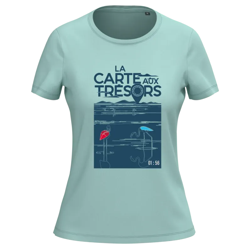 Tee shirt Bio Flamant Femme La Carte aux Trésors
