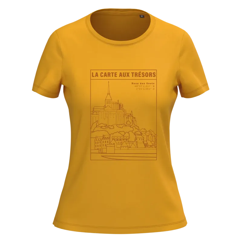 Tee shirt Bio Femme Timbre La Carte aux Trésors