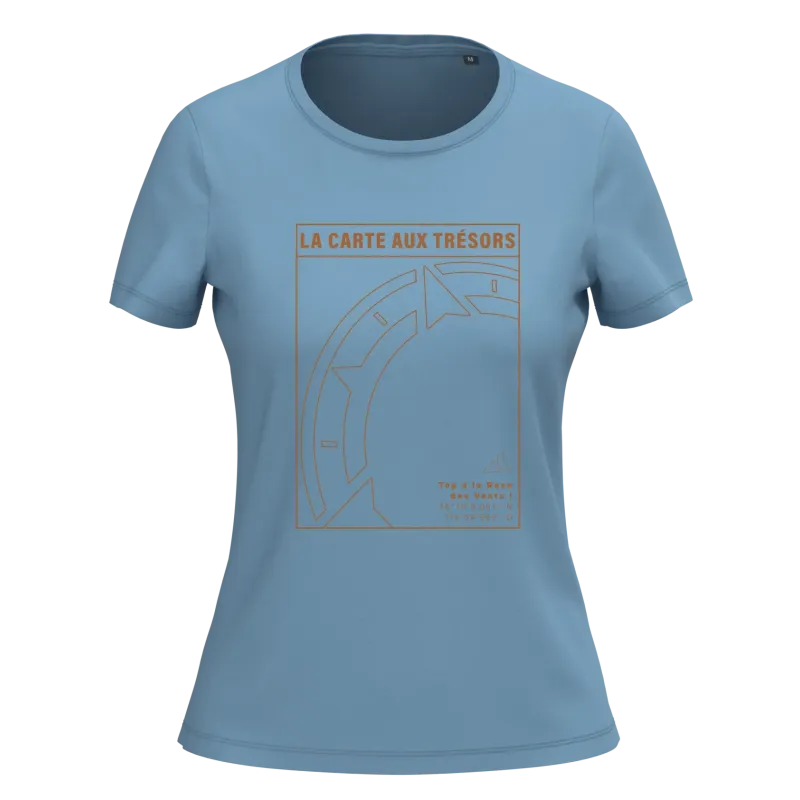 Tee shirt Bio Femme Timbre 2 La Carte aux Trésors