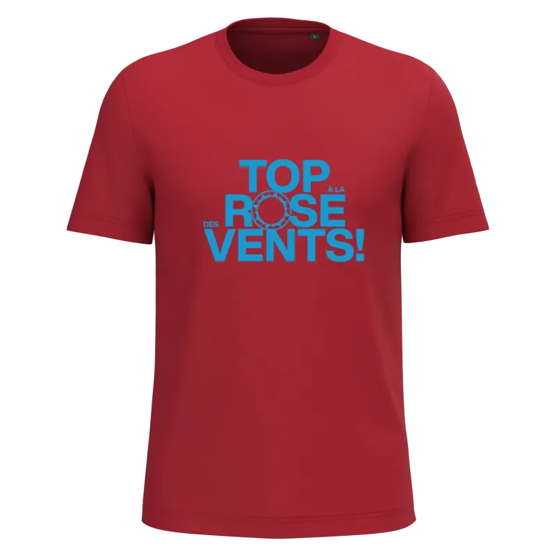 Tee shirt Bio Enfant Top Rose des Vents ! La Carte aux Trésors