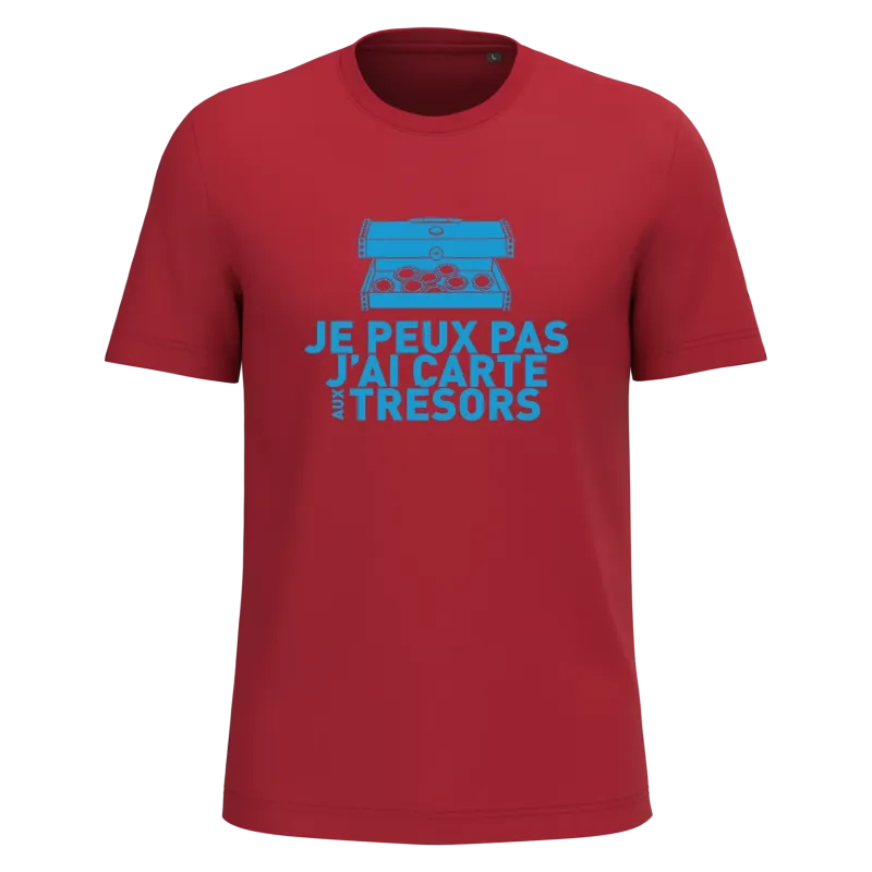 Tee shirt Bio Enfant Je peux pas La Carte aux Trésors
