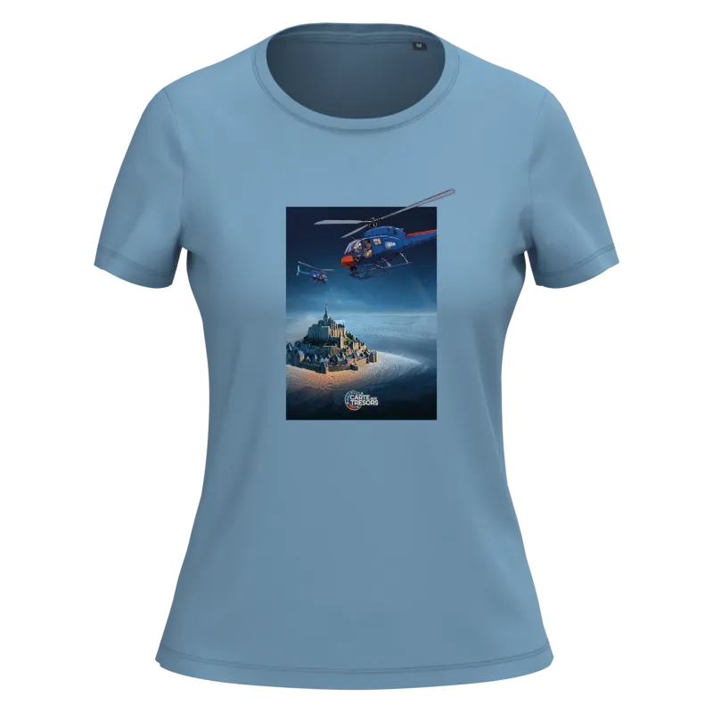 Tee shirt Bio Femme Hélico La Carte aux Trésors