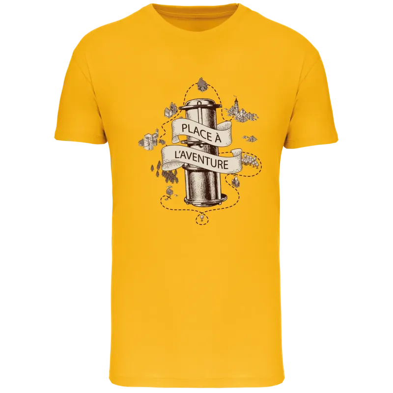 Tee shirt Bio Homme Place à l'Aventure La Carte aux Trésors