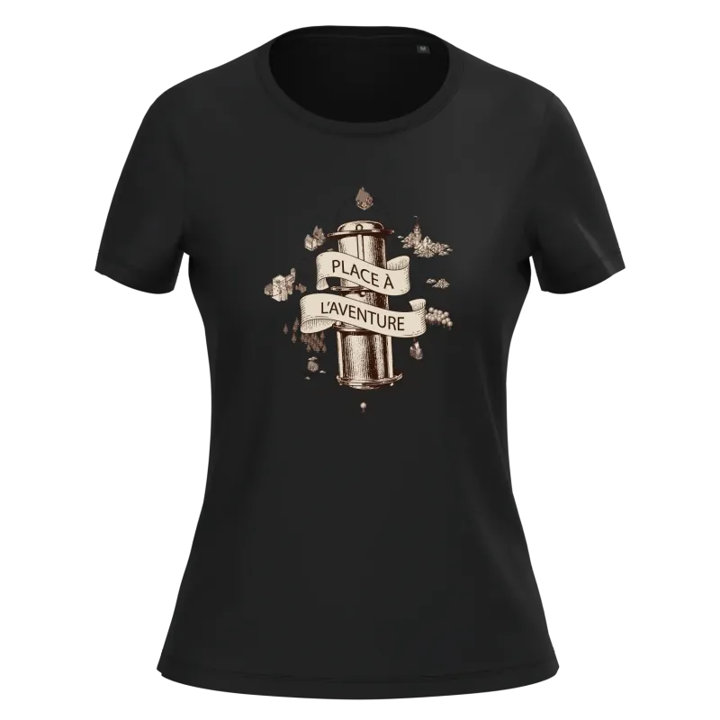 Tee shirt Bio Femme Place à l'Aventure La Carte aux Trésors
