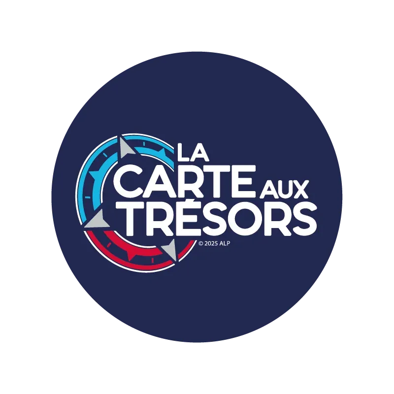 Lot de 6 Sous-verres souple et non absorbant La Carte aux Trésors