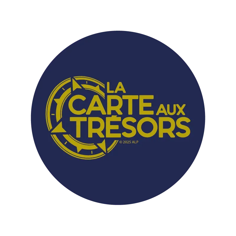 Lot de 6 Sous-verres souple et non absorbant La Carte aux Trésors