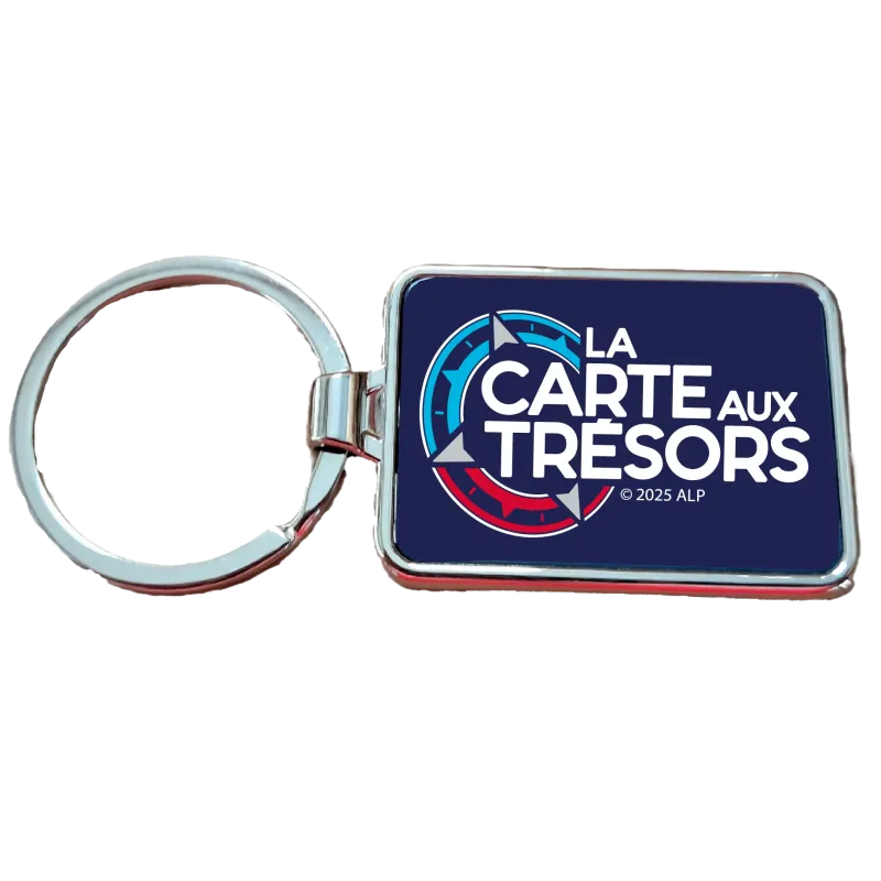 Porte-clés métal La Carte aux Trésors