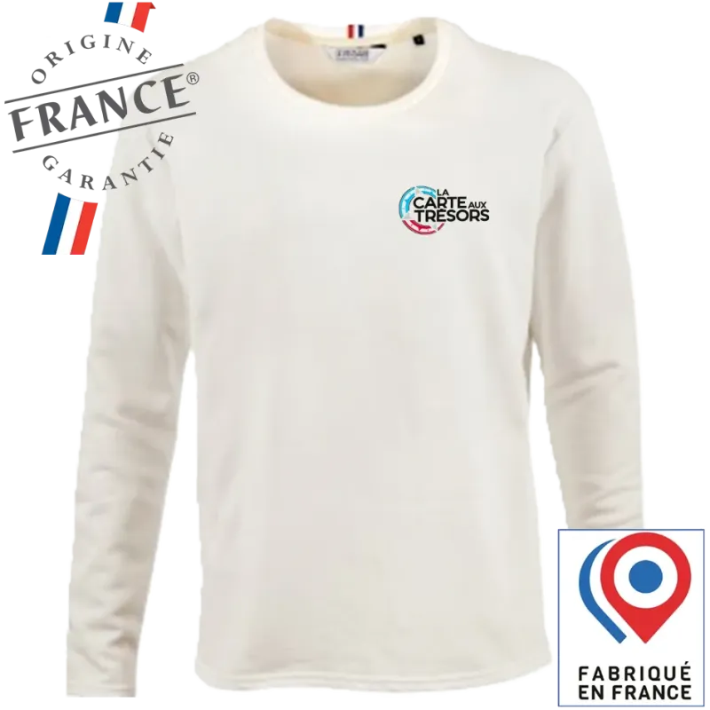 Sweat Unisexe Frabrication Française La Carte aux Trésors